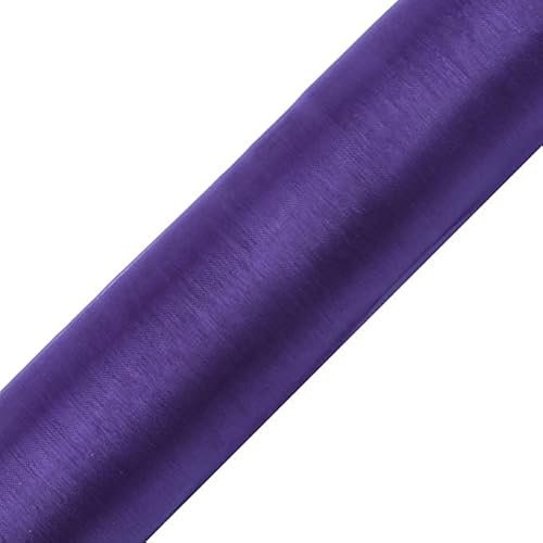 eventkauf Organza Rolle 9m x 15 cm Tischläufer Dekostoff (Lila)