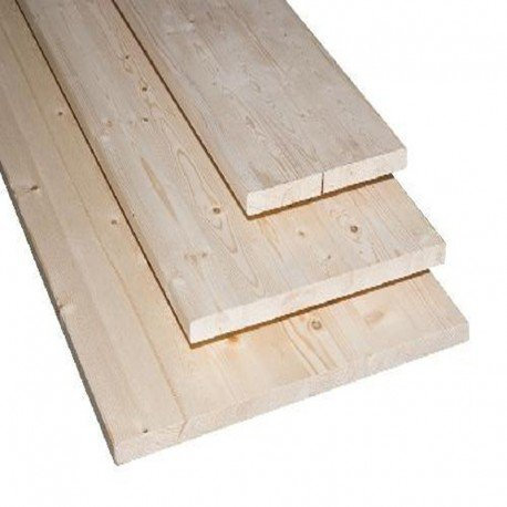 Tavola Lamellare in Abete Grezzo Squadrato 200x50 cm spessore 18 mm