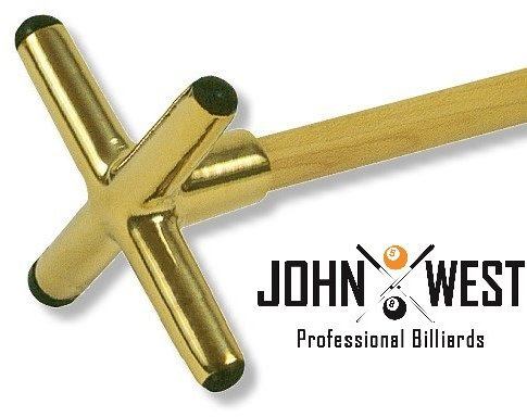 John West queue de billard Pont laiton Croix
