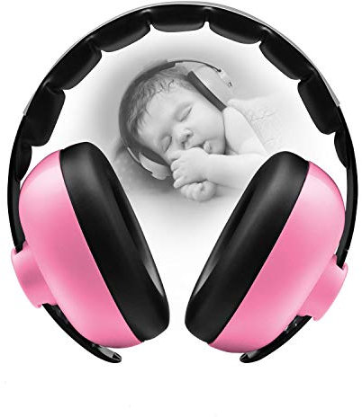 BTKCARE Baby Ear defenders-CE&UKCA Certfied-Noise Cancelling Headphones for Babies and Toddlers for 3-24 Months (Pink)