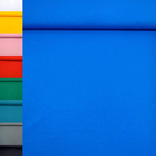 MAGAM-Stoffe Marie Jersey Stoff Uni Oeko-Tex Meterware 50cm (22. Royal-Blau)