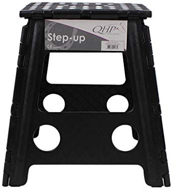 ARBO-INOX ® - Klapptritt Hocker – faltbar & rutschfest – 39 cm Höhe aus robustem Kunststoff
