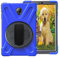 Rantice - Funda para Samsung Galaxy Tab A 10.5, Resistente, híbrida, a Prueba de Golpes, con función Atril y Correa de Mano para Galaxy Tab A 10.5 Pulgadas T590/T595 2018 Azul Azul