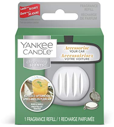 Yankee Candle Charming Scents Car Air Freshener Refill, Alfresco Afternoon