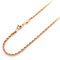 555Jewelry Stainless Steel High Polish Classic Charm Cable Chain Twisted Singapore Rope Link Secure Single Claw Clasp Necklace Women Men Unisex Jewelry Accessory, Pink Rose Gold 24 Inch