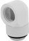 Connettore a 90° ruotabile, paccco doppio, bianco