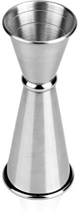 Vankcp Doppio Jigger Cocktail Jiggers Barware Strumento di misurazione dell'alcol, in acciaio inox 188, strumento di rifornimento per bar di casa, strumento di misurazione jigger cocktail