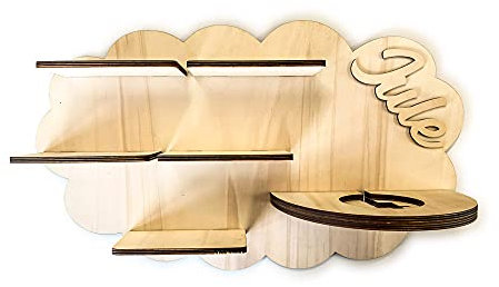DIY Regal für die Musikbox passend für Toniebox Tonie Box Kinder Baby Zimmer zum selbst bemalen mit Wunschname tolles individuelles Geschenk Geburtstag