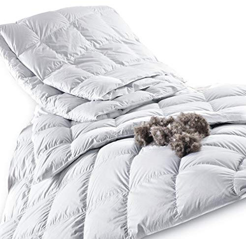 Königin der Nacht ORIGINAL EIDERDAUNEN Bettdecke 135x200 cm, mittelwarm Übergang (Wärmegrad 3), Füllgewicht: 432 g