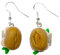 Miniblings Fischbrötchen Ohrringe Bismarckhering Handarbeit Brötchen Hamburg - Handmade Modeschmuck I Ohrhänger Ohrschmuck versilbert