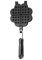Macchina per waffle a forma di cuore, piastre per waffle antiaderenti con manico per fornello a gas combustibile, 13,19 x 5,51 pollici