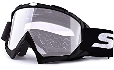 SGTTX Occhiali da moto, Motocross Occhiali di sicurezza anti UV Occhiali antivento antipolvere Dirt Bike ATV MX MTB Occhiali da moto antigraffio, per ciclismo Equitazione/arrampicata/sci