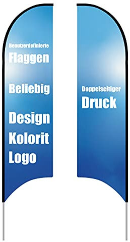 Harem Yoga 15FT 4,5M Custom Store Zeichen Feder Flagge Kit mit dicken Aluminium Pole Ground Spike doppelseitigen Druck