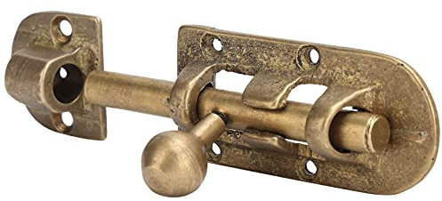 Hyuduo Vintage Door Latch, Brass Door Bolts, Antique Door Window Bolts, Buckle Sliding Lock, Home Hardware Fittings, For Gate Wooden Doors,Handle