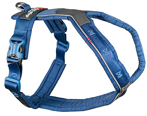 Non-Stop dogwear Line Harness 5.0 |216| Führ und Alltagsgeschirr, Farbe:Blau, Größe:G 6