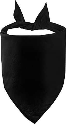 Petitebelle Hundehalstuch, einfarbig, Größe L, Schwarz