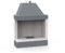 Chimenea abierta de leña refractaria EDILMARK modelo KR 1080 izquierda
