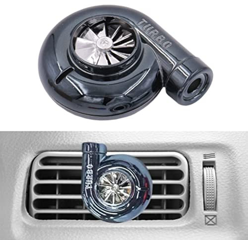 ZMOO Turbo Air Freshener, Car Vent Clip rotating air outlet, Aromatherapy Fragrance Diffuser Creative Car Air Diffusers Freshener, Black, 7*6*2.5/7.1*2.5*1*1