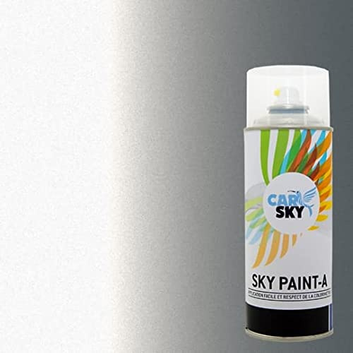 CARSKY Bombe peinture carrosserie compatible avec Citroën GRIS ALUMINIUM MET EZRC et vernis brillant -> 2 aérosols 400ml