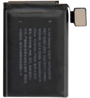 Audiosystem BATTERIA PILA IONI LITIO PER APPLE WATCH 3 42MM 342MaH A1859 A1861 A1891 iWATCH