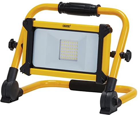 Draper 03183 230V Rechargeable Folding Site Light, 20W, 2200 Lumens