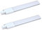 Compact G23 LED PL Lamp, 2-Pin Tube Shape Light Bulb, Cool White 6000K, Energy-Saving AC 85-265V, 2PCS