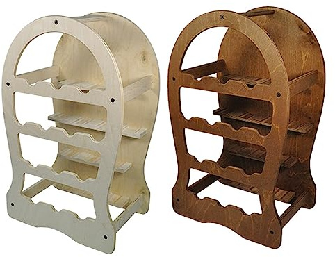 1PEZZO BOTTE PORTABOTTIGLIE 13 pos. - chiaro cm. 37 x 27 x h.62