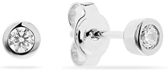 ESPRIT Damen-Ohrstecker 925er Silber 2 Zirkonia One Size Silber 32022993