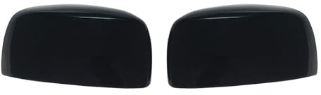Trim Illusion Black Car Side Mirror Caps Compatible with Dodge Grand Caravan 2008-2020, 2008-2016 Chrysler Town & Country, and 2009-2014 Volkswagen Routan, MC6217BLK