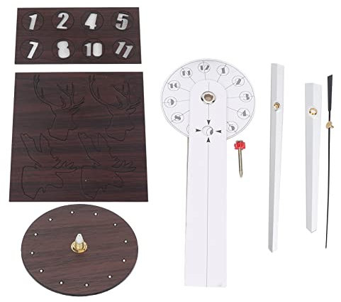 HERCHR Rahmenlose DIY Wanduhr, Silent Deer Selbstklebende Wanduhren 3D Mute Acryl Wanduhr Dekorationen Für Zuhause Wohnzimmer