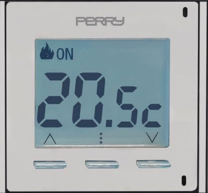 ECI ELETTROFORNTURE PERRY 1CR CDG02 Cronotermostato digitale giornaliero da incasso 2 moduli civili serie “DADO”