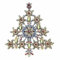 KristLand Vintage Kristall Weihnachtsbaum Brosche Pin Retro Brosche Schal Anzug Geburtstag Weihnachten Party Geschenk für Frauen Männer
