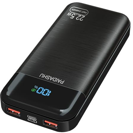 Power Bank, 27000mAh Portable Charger Fast Charging, Slim&Light PowerBank with LED Display, Phone USB C Battery Pack with 2 Outputs Compatible for iPhone, Samsung and More