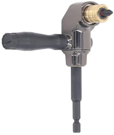 Candeon Adaptador De ángulo Recto, Accesorio De Taladro De ángulo Recto Adaptador Para Taladro Angular, 90 Grado Accesorio De ángulo Recto Adaptador De Broca Con Mango Para Taladros Eléctricos