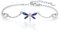 REDSUN Libelle Armband 925 Sterling Silber Adjustable Armband Blau Zierliche Libelle Schmuck Geschenke für Frauen Mädchen