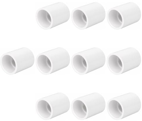 HayEastdor 10 raccordi per tubi in PVC da 3/4 di pollice, raccordi per tubi, connettori per irrigatore, sistema di irrigazione a goccia, estensione per tubi HE050-3/4