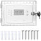 1pcs Boîte Verrouillage Thermostat Universelle avec Serrure & 2 Clé, Couvercle Protection Thermostat Mural Acrylique Transparente,Boîtier Thermostats Mur Portable 16.5X12X5cm ou Plus Petit pour Maison