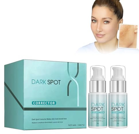 Pemarlis 2 Stück Aufhellendes cream gegen dunkle Flecken für strahlende Haut, Reduziert Sonnenflecken und Pickelmale,Hautaufhellendes Hautpflegeserum für das Gesicht