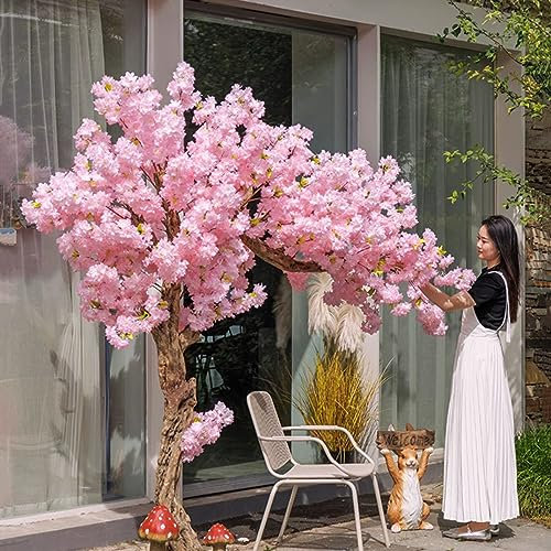 ZERAPH Künstliche Kirschblütenbäume – atemberaubender Wunschbaum aus rosa Pfirsichblüten für Hochzeiten und als Dekoration für zu Hause – Exquisite Nachbildung mit lebensechten Blüten