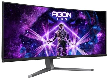 AOC Agon PRO AG346UCD - 34 Zoll WQHD OLED Curved Gaming Monitor, 175 Hz, 0.03 ms, FreeSync Premium Pro, G-Sync comp., HDR400 (3440x1440, 2X HDMI 2.0, 1x DisplayPort 1.4, USB Hub) schwarz