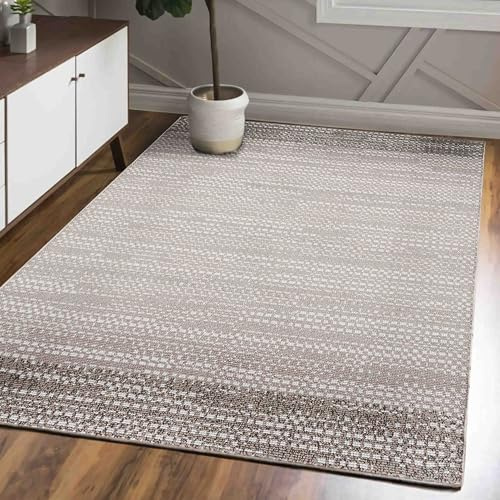 Mazovia Teppich Modern Weich Minimalist - Stilvoll Teppich für Wohnzimmer, Schlafzimmer - Bouclé Teppiche - ÖKO-TEX Wohnzimmerteppich - Beige - 180 x 250 cm