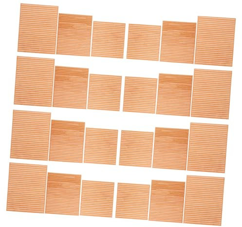 JOINPAYA 80stücke Holzleisten Für Bootsdeckbelag Massivholz Terrassenbelag Für Miniboots Diy-bootszubehör Puppenhaus-holzbodenbelag Miniaturhauszubehör