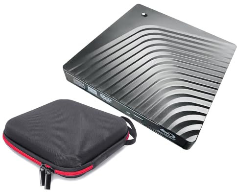 Lettore e masterizzatore esterno portatile 3D Blu-ray e DVD di tipo C, con custodia, per Asus VivoBook S 15 Pro 16X 14X 15X 17X S15 S14 S16 F512 Flip Laptop, USB 3.0 6X BD-RE DVDR DL Writer unità