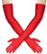 Meleager Rote Handschuhe Lang, 1 Paar Lange Handschuhe Damen, Satin Long Gloves, Classic Abendhandschuhe 20er Jahre Elegant Damen für Halloween Karneval Fasching Fest Party Kostüm