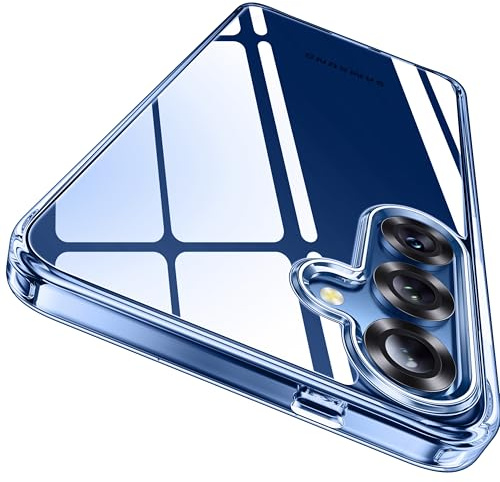 CASEKOO Crystal Clear [Nie Vergilbung] für Samsung Galaxy S25 Plus Hülle 5G 2025 [Unzerstörbarer Militärschutz] Stoßfest Handyhülle Dünn Transparent Slim Case S25+ Cover 6,7'', Durchsichtig