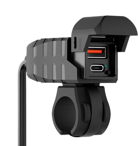 Lunaobrik Wasserdichtes Motorrad-Telefon-Ladegerät für Motorrad mit USB
