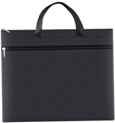 Porte-document 1pc, sac de document A3, tissu oxford imperméable avec pavé de document de doublure PU Organisateur Fichier de fichiers de dossiers pour transporter des fichiers papier..