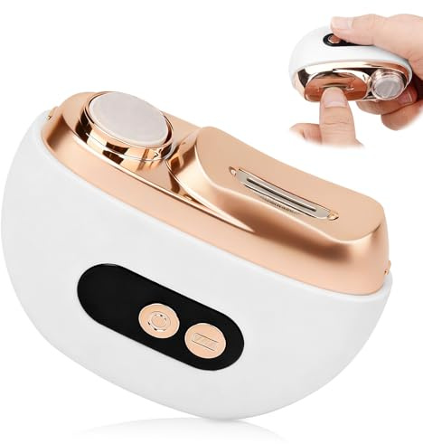 3-in-1 Elektrischer Nagelknipser, Multi-Functional Elektrische Nagelfeile, Nagelknipser Elektrisch mit LED 3 Gesch-Ultraleise, Electric Nail Clipper für Baby Kinder Erwachsene Senioren
