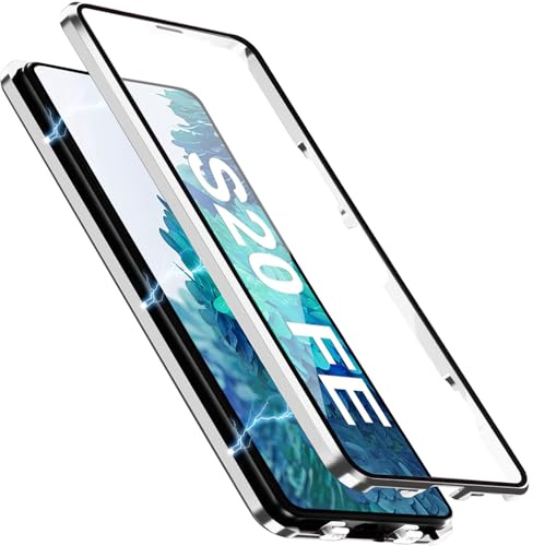 [Metallmaterial] für Samsung Galaxy S20 FE Hülle, Bumper Case 360 Grad Handyhülle Robust Schutzhülle mit Displayschutz und Kameraschutz für Samsung S20 FE 4G/5G, Metallmaterial, einfache Montage