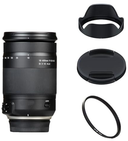 Lente， Compatible con el Objetivo Canon EF Mount 18-400 mm f/3,5-6,3 Di II VC HLD Super Zoom